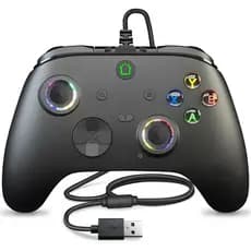 Controle com Fio para Xbox One, Cabo de 3M/9,8FT, Controle Remoto para Xbox Series e Plataformas PC & Steam com Vibração