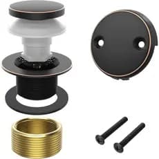 Kit de Drenagem para Banheira, Kit de Drenos e Transbordo para Banheira, Kit de Substituição de Dreno para Banheira, Tam