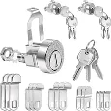 3 Conjuntos de Fechaduras para Caixa de Correio Compatíveis com a Fechadura L-1172C/C9100, Kit de Substituição de Fechad