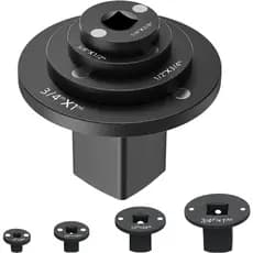 Conjunto de Adaptadores de Soquete de Impacto de Perfil Baixo, Conjunto de Adaptadores para Catraca, 1/4" a 3/8", 3/8" a