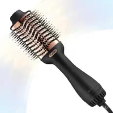 Secador de Cabelo e Escova 4 em 1 TYMO, Secador e Estilizador Iônico 4 em 1, com Bico Oval de Liga de Titânio, Alisador