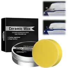 Creme de Cera Cerâmica de Titânio, Cera Cerâmica Aprimorada 2026, Pasta Polidora para Reparação de Arranhões em Carros,