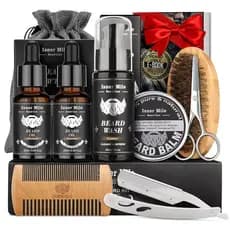 Isner Mile Presentes para o Dia dos Pais: para Marido, da Esposa ou Filha, Kit de Cuidados com a Barba para Homens com Ó