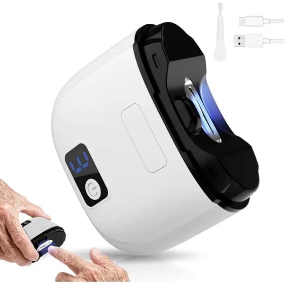 Cortador de Unhas Elétrico Automático para Unhas dos Pés e das Mãos, Cortador de Unhas Elétrico Inteligente, 3 Velocidad