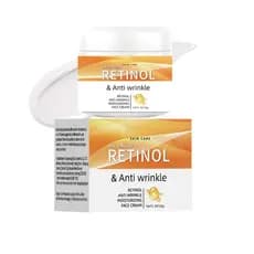 Creme Facial Anti-Rugas com Retinol - Hidratante Anti-Idade com Bakuchiol e Ácido Hialurônico, Tratamento Firmador e Hid