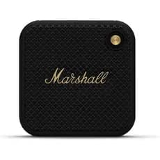 Caixa de Som Bluetooth Portátil Marshall Willen - Preto e Latão 3J4B
