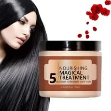 Máscara Capilar, Máscara Capilar de Queratina SilkShine, Revitaliza Cabelos Danificados por Tingimento a Quente, Creme p