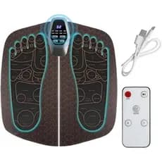 Massageador de pés dobrável TENS & PMS EMS, proporciona relaxamento através de estimuladores eletrônicos de pele, com