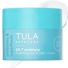 Creme Hidratante Diurno e Noturno TULA Skincare 24-7, Hidratante Facial Anti-Idade para Secura e Opacidade com Extratos