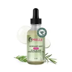 MielleOrganics Óleo Capilar Leve de Alecrim e Menta, Tratamento para Pontas Duplas e Couro Cabeludo Seco - Enriquecido c