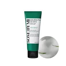 SOME BY MI AHA BHA PHA 30 Dias Miracle Acne Clear Foam – 3.38 Onças , 100 Ml Sabonete Facial Coreano Para Pele Lisa E Cl