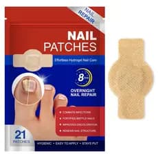 Patches Para Cuidados Com As Unhas , Adesivos Grossas E Descoloridas , Fórmula Condicionamento De Autoadesivos 21 EBFR