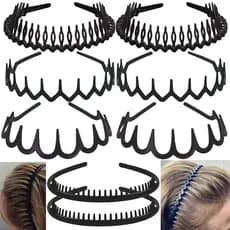 ULTIMUTE 8 Peças De Tiaras De Plástico Sem Esforço E Antiderrapantes Da Moda Com Pente De Dentes , Acessórios De Cabelo