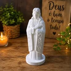 Estátua Jesus Cristo Sagrado Coração  | Decoração Casa Religiosa Fé Presente Católico Minimalista