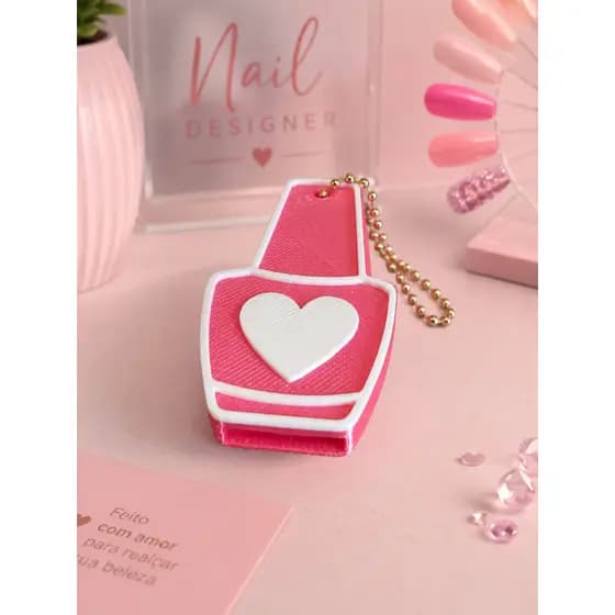 Kit 10 Chaveiros Abridores De Lata Formato Esmalte | Nails Designer presente studio unhas