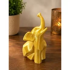 Elefante da Sorte Decorativo Enfeite de Mesa Decoração Moderna Sala Quarto Escritório Presente Elegante Minimalista