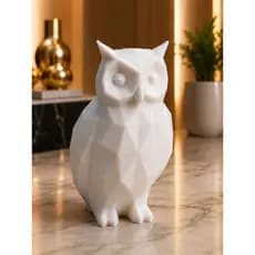Coruja Low Poly Decorativa Varias Cores | Decoração Minimalista Moderna para Casa Escritório Sala Presente
