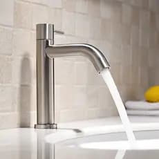304 aço inoxidável escovado única torneira de água fria lavatório banheiro varanda lavatório torneira do banheiro