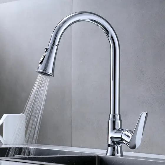 Torneira removível Universal de cobre à prova de respingos para pia de cozinha Torneira de mistura quente e fria