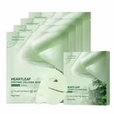 Máscara de Colágeno Heartleafhing, Máscara Facial Noturna para Pele de Vidro, Ácido Hialurônico, Máscara em Gel Hidratan
