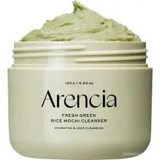 Arencia Korean Rice Mochi Face Cleanser - Sabonete Facial, Esfoliante Suave Tudo em Um para Limpeza Profunda, Hidratação