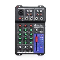 VEDO 3 Canais Sound Mixer Console Entrada de computador E Carro 12V Power Número Console De Mixagem