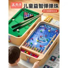 Crianças jogando Pinball Console de jogo brinquedos educativos mesa piscina casa 3 a 6 anos de idade meninos meninas pre