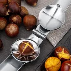Abridor de castanha Peeling castanha ferramenta útil cortador cruz doméstico abridor de castanha noz clipe Sheller abrid