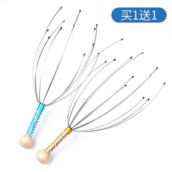 Cabeça de risco cabeça garra polvo cabeça massageador couro cabeludo Grabber massagem garra pequena ferramenta útil extr