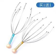 Cabeça de risco cabeça garra polvo cabeça massageador couro cabeludo Grabber massagem garra pequena ferramenta útil extr