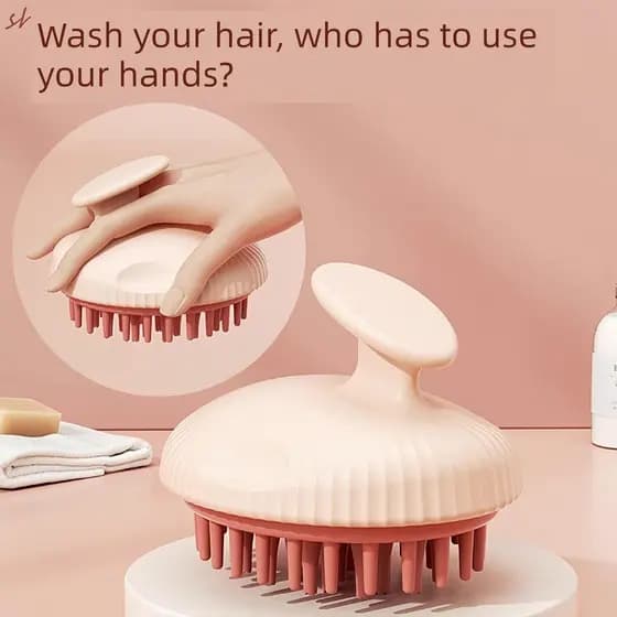 Shampoo ferramenta útil shampoo de limpeza do couro cabeludo dedicado massagem shampoo pente profissional shampoo escova