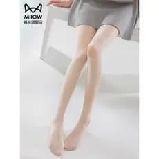 Gato pessoas estrelas meias de diamante quente feminino fino Natural Nude sentir puro desejo menina invisível completo t