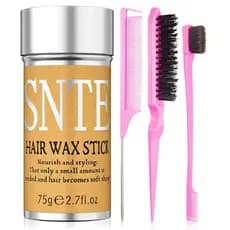 HairWaxStick&SlickBackHairBrush–FrizzControlforWomen&Kids,Non-Greasy&NoResidue–oothsFlyaways,CreatesSleekPonytails&Buns–