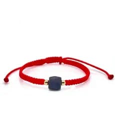 Pulseira de corda vermelha para o novo membro da família contra o mau-olhado, azabache genuíno para proteção contra o ma