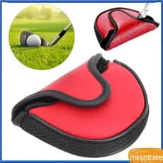 Mingstoree.br VGEBY Putter Covers Headcover Acessório de proteção de couro PU semicírculo (vermelho)