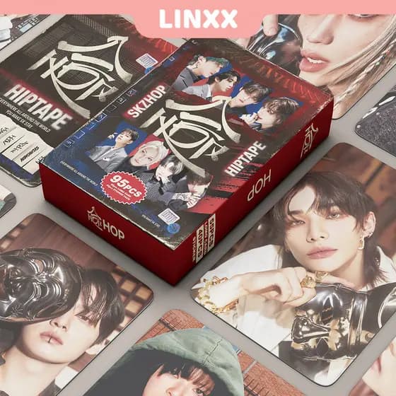 LINXX 95 Peças Cartões Lomo do Álbum HOP do Stray Kids, Cartões Fotográficos Kpop, Série de Postais WWZ1