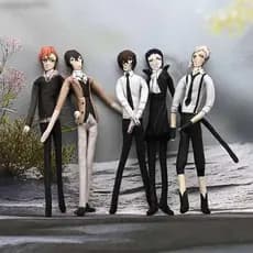 Anime Bungo Cães Vadios Nakahara Chuuya Dazai Osamu Nakajima Atsushi Boneca De Pelúcia Brinquedo Forma Torcível Modelo A