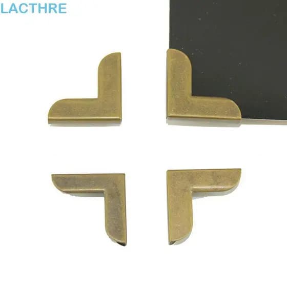 LACTHRE Suportes De Canto Menus Pastas Se Encaixa 4mm De Espessura Para Livro Arquivo Notebook 50 Peças Decorativo