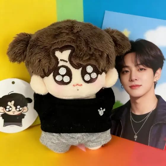 Boneco de Pelúcia BTS Jungkook 10cm Figura de Algodão Celebridade Presente de Aniversário Natal