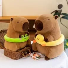 Brinquedo de Pelúcia Capivara Fofo e Macio Multifuncional, Presente Decorativo GAN1