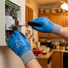 Luvas de Proteção Contra Choques Elétricos TEVO, Luvas Isolantes de Borracha Antiderrapantes para Eletricistas, Anti-Y6L