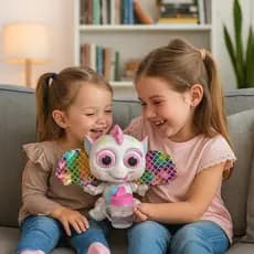 Bebê Dragão com Asas Brinquedo Infantil Boneco Interativo com Mamadeira