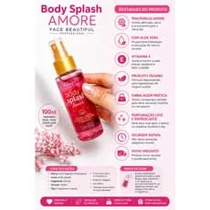 Body Splash Amore Face Beautiful 100ml – Fragrância Corporal