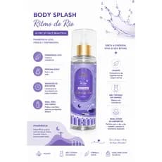 Body splash, perfume corporal,  Rítimo do Rio Vegano,  fragrância unissex, perfume leve, Face Beautiful 200ml