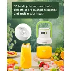 Liquidificador Portátil, Liquidificador Pessoal para Smoothies e Shakes, Sem Fio, Recipiente de 33oz Livre de BPA, Motor