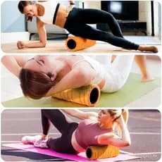 Rolo de Espuma Krightlink de Alta Densidade 13" Patenteado para Exercícios, Massagem Muscular Profunda, Liberação de Pon