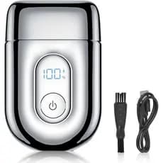 Barbeador Elétrico para Homens, Barbeadores Elétricos de Lâminas para Mulheres, Mini Barbeador de Lâminas com Lâminas Fl