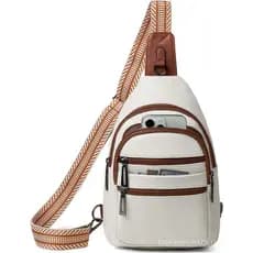 Bolsa Sling Leresas para Mulheres, Bolsa Transversal, Pochete, Bolsa de Ombro em Couro Vegano, Presentes, Bolsa de Viage