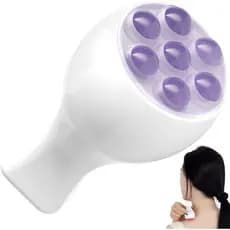 Massageador Facial Portátil com 7 Esferas de Jade - Massageador Facial para Firmar e Levantar a Pele, Promove a Absorção
