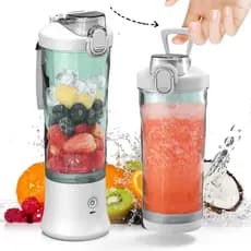 Liquidificador Portátil DENOKIN, Liquidificador Pessoal Sem Fio para Milkshakes e Smoothies, 20 onças (aprox. 591,4 ml),